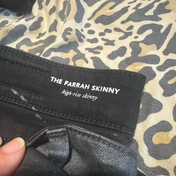 AG Coated Black Jeans